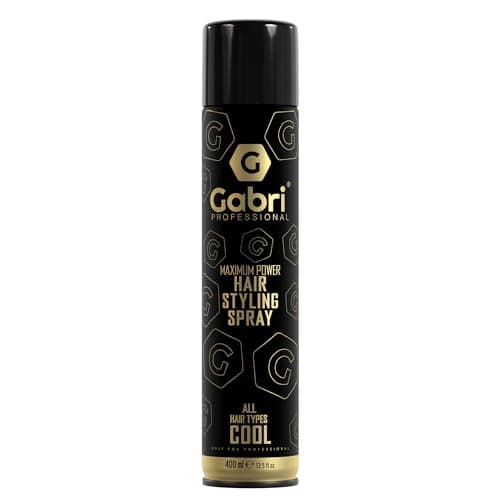 Image of Gabri Hair Styling Spray 400ml - Salon Quality Strong Hold Hairspray for Men & Women - Anti-Frizz Volume & Texture Styling Spray for All Hair Types