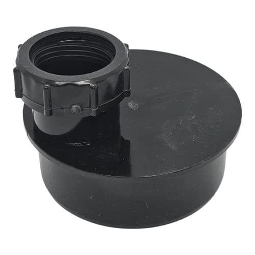 Image of Duraplast UK™ Waste Pipe Adaptor for Underground Drainage Pipe | For Solvent & Pushfit Pipe (110mm x 40mm Single Black)