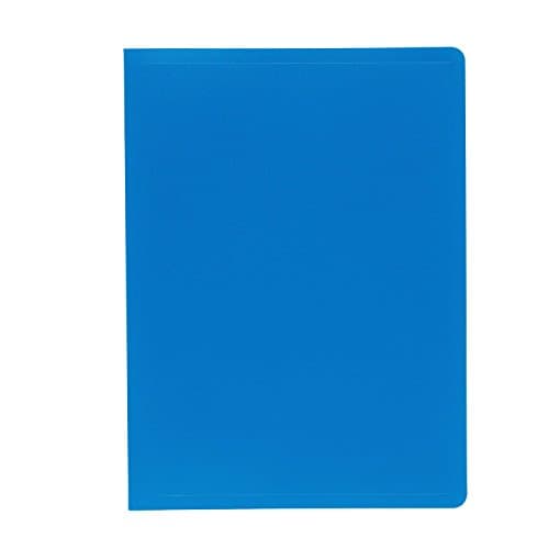 Image of Exacompta - Ref 85102E - Soft PP Display Book - Suitable for A4 Documents, Made from Polypropylene, Lightweight, 100 Pockets, 200 Viewing Pages - Blue Cover