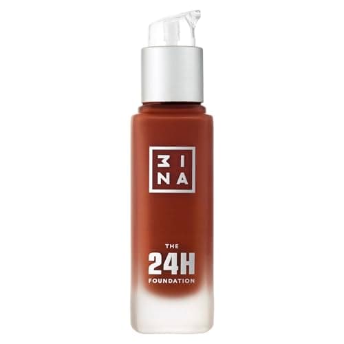 Image of 3INA MAKEUP - Cruelty - Vegan - The 24h Foundation 675 Dark brown - Medium-High Coverage Foundation - Natural Mate Finish - Longwearing - Waterproof - 30 ml - Made in Europe