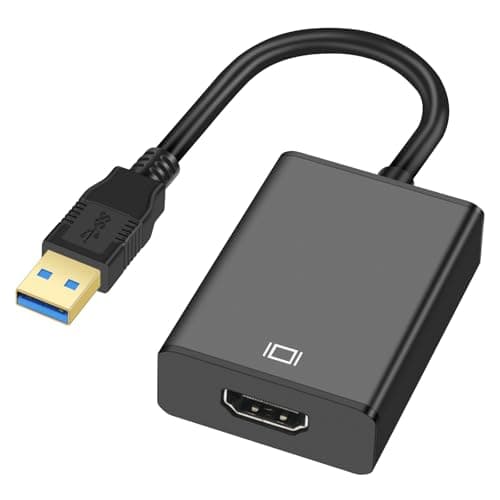 Image of AXFEE USB to HDMI Adapter, 1080P Full HD USB 3.0/2.0 to HDMI Adapter, Multi-Display, Compatible with Windows 10/8.1/8/7, Monitor, Projector, HDTV, Laptop
