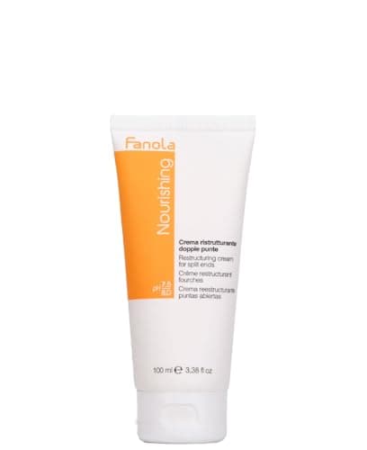 Image of Fanola Restructuring Cream for Split Ends, Hair Cream Treatment to Repair and Prevent Split Ends, Enriched Formula with Keratin and Milk Proteins for Soft and Shiny Hair, 100