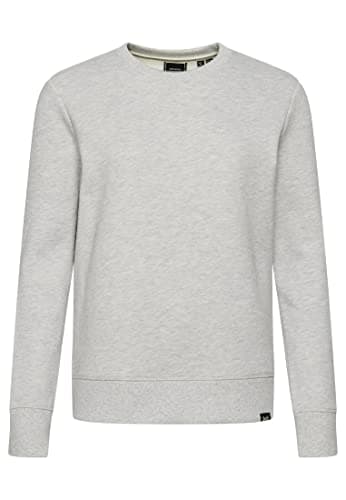 Image of Superdry Women's Vintage Logo EMB Crew Sweater, Glacier Grey Marl, XS