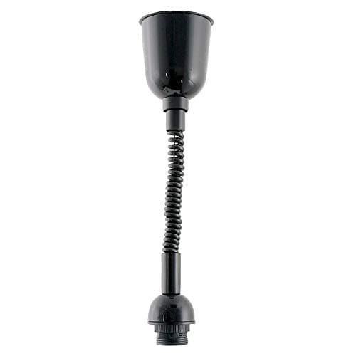 Image of Black Rise & Fall Pendant Lighting Mechanism Unit | ES E27 Lampholder | Extends to 1.5 Metres | Complete with Matching Metal Hand Pull | Supports 1.5Kg to 8Kg