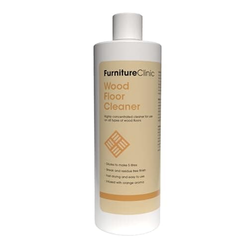 Image of Wood Floor Cleaner - Dilutes to Make 5 Litres - Super Concentrated & Quick Drying - Infused With Orange Aroma - For All Types of Wooden Floors - 500ml
