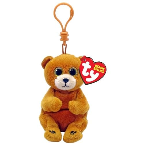 Image of TY Beanie Bellies Key Clip Duncan Bear 10cm