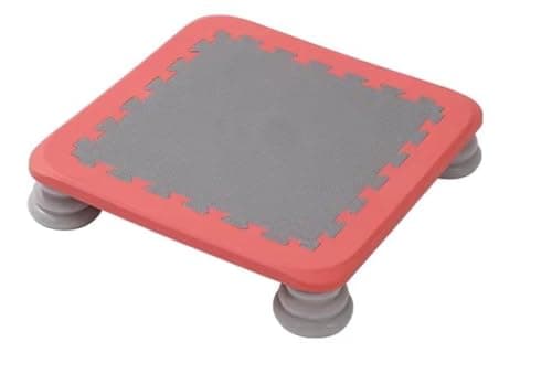 Image of Childrens Mini Trampoline Board. Great For Autism, Sensory Needs, ADHD, Stress Relief, Anxiety & Proprioception. Fully Inclusive Play - Classroom, Sensory Room, Indoor & Outdoor! (1pc Red)