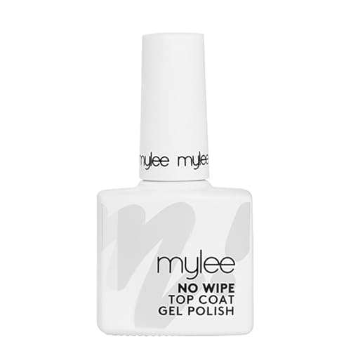Image of Mylee Gel Nail Polish Top Coat - UV/LED Soak-Off Nail Art Manicure Pedicure for Professional & Home Use, Long Lasting & Easy to Apply, Vegan & Cruelty Free (No-Wipe Top Coat, 10ml)