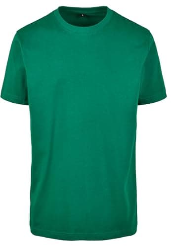 Image of Build Your Brand Men's T-shirt Round Neck T Shirt, Forest Green, M UK