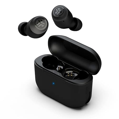 Image of JLab Go Air Pop+ True Wireless Earbuds, In Ear Headphones, Bluetooth Earphones, 35H Playtime Ear Buds, Bluetooth Earbuds with Microphone, USB-C Charging Case, Dual Connect, EQ3 Sound, Midnight Black