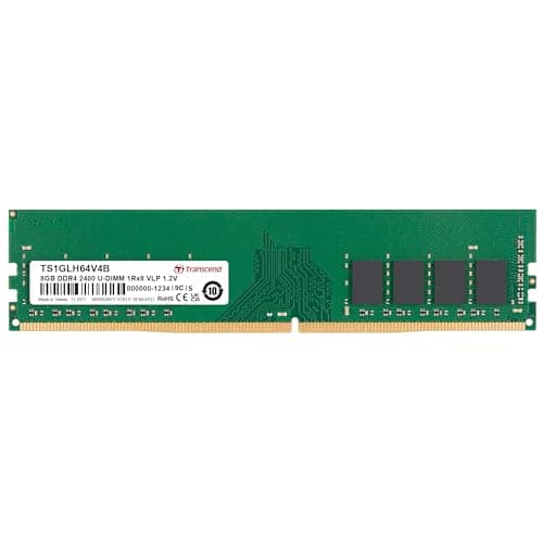 Image of Transcend 8 GB DDR4 2400 Mhz U-DIMM 1Rx8 1Gx8 CL17 1.2 V