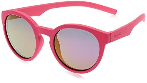 Image of Polaroid Kids PLD 8019/S Sunglasses, Dark Pink/Grey Pink Grey Speckled Pz, 45