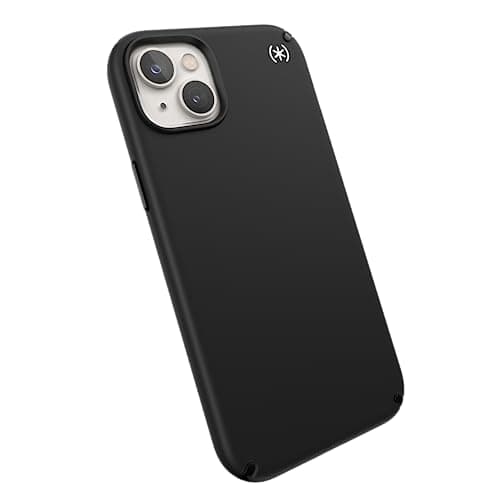 Image of Speck Presidio2 Pro + MagSafe - iPhone 14 Plus Case with Microban Coating (Black/Black/White)