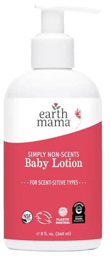 Image of Earth Mama Natural Non-Scents Baby Lotion with Organic Calendula, 8-Fluid Ounce