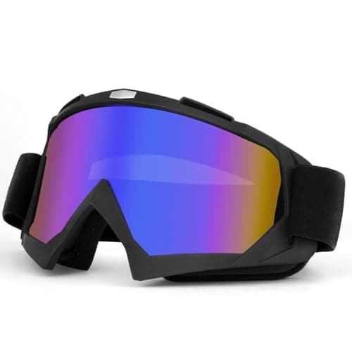 Image of HOTUT Bike Motorcycle Goggles for Riding, Dirt, Ski, ATV, Racing, Windproof & Dustproof Dirt Bike Motocross Goggles, UV400 Eyewear Padded Soft Thick Foam, Motocross Helmet Windproof Glasses for Adults