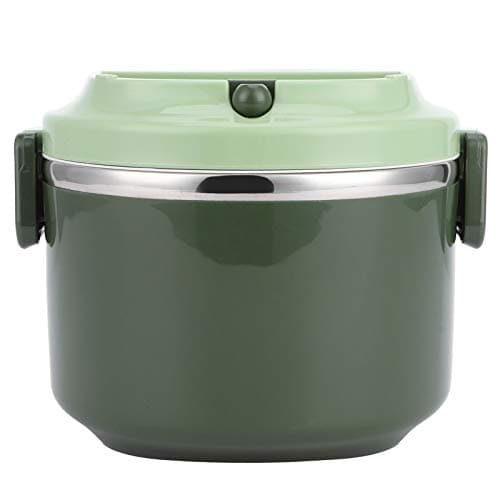 Image of Fybida Lunch Box, Stainless Steel Stackable Lunch Container Food Bento Lunch Box for Adults and Kids Leakproof Lunch Box with Handle for Work, Outdoors(1 Tier)