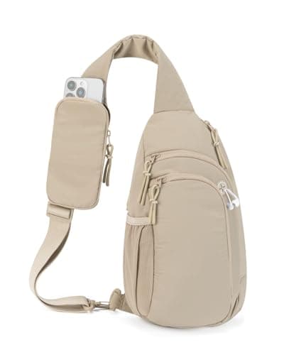 Image of GreenTaya Cross Body Bag Women Shoulder Sling Bag Men with Anti-theft RFID Blocking Pocket Travel Crossbody Bag with Phone Pocket and Water Bottle Pocket, Khaki