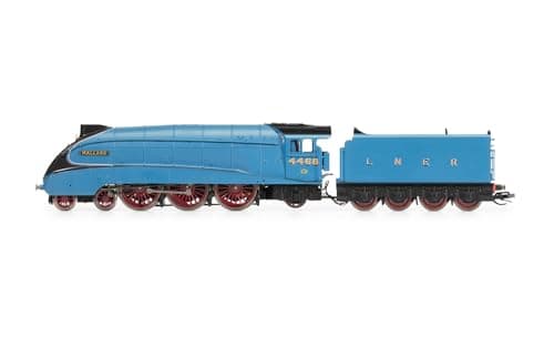 Image of Hornby TT:120 Steam Train - TT3007M LNER Class A4 4-6-2 4468 'Mallard' - Era 3 TT Gauge Locomotives for Train Set, Engine Models for Adults - 1:120 Scale Model Gift, Blue