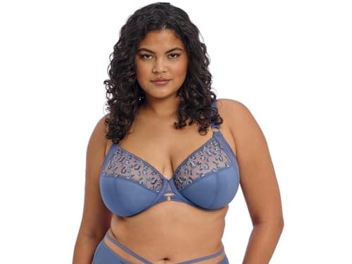 Image of Elomi Women's Namrah Underwire Plunge Bra, Stonewash, 36F