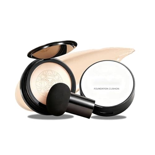 Image of Cushion Foundation Korean CC Cream Luvie Glow Mushroom Head Air Cushion Full Coverage Concealer Moisturizing Long-Lasting Even Skin Tone For Mature Skin (#1, 120g)