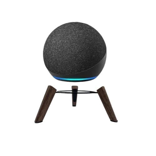 Image of Taojavin Real Wood & Metal Tripod Stand for Alexa Echo Dots (4th Gen, 5th Gen), Universal Fit, Black, Part Number: 00b4f41c-5d3f-4a29-8b18-9549ceb71cfb