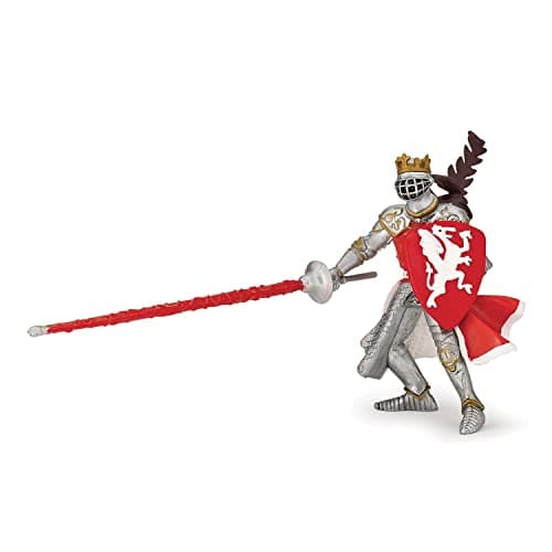 Image of Papo - Realistic Red Dragon King Figure - Ages 3+ - Fantasy & Medieval Collection - Creative Play Royal World - Gift Idea Toy for Girls and Boys