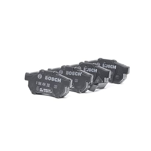 Image of Bosch BP1315 - Brake Pads Car Rear Axle - Bosch Quality - Reduced Noise and Dust - ECE-R90 Certified - Copper-Free - 1 Set of 4 Pads - With Accessories