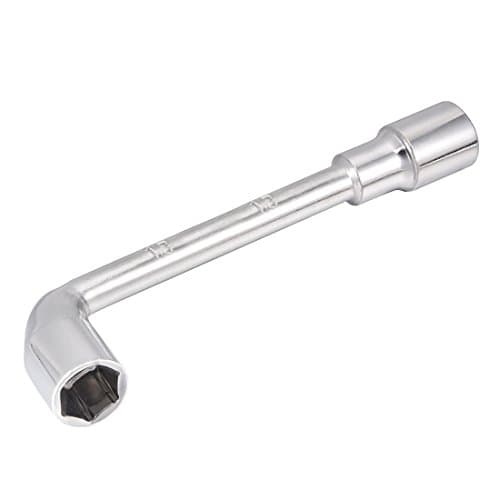 Image of sourcing map 13mm Metric L Shaped Angled Open Hex 6 Point Socket Wrench