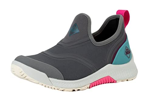 Image of Muck OSSW104W5.5 Women's Outscape Low Dark Gray/Teal/Pink 5.5 Womens