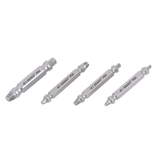 Image of Trend 4-Piece Grabit Screw Extractor Set, Remove Damaged Screws and Bolts Effortlessly, GRAB/SE2/SET