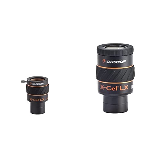 Image of Celestron 935291.25 Inch X-Cel LX 2x Barlow Lens - Black & 93425 X-Cel LX Series - 1.25'' Eyepiece, 18 mm