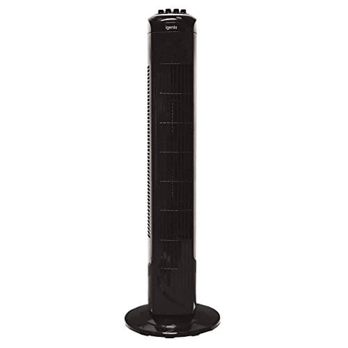 Image of Igenix DF0030BL Oscillating Tower Fan, 30 Inch, 3 Speed Settings, 2 Hour Timer with Auto Shut Off, Black