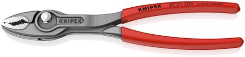 Image of KNIPEX Twingrip Front and Side Gripping Pliers Self-Service Card with Non-Slip Plastic Coating 200 mm, 82 01 200