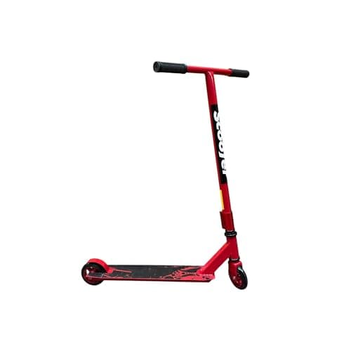 Image of Stunt Scooter for Kids - Durable Aluminium 2 Wheel Scooters with Rear Braking, Non Slip Grips & 360° T-Bar Micro Scooters Boys Girls Kids Scooter for Tricks - Red
