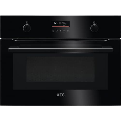 Image of AEG KMK565060B 43L Built-In 1000w Microwave Oven Combination - Black