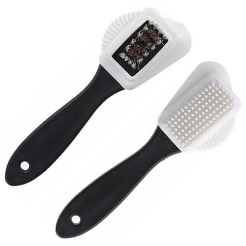 Image of Suede Brush for Boots, Nubuck Brush for Suede Leather, Comprehensive Cleaning Tool for Shoes, Bags, and Jackets, Removes Dirt and Restores Nap, Gentle and Effective