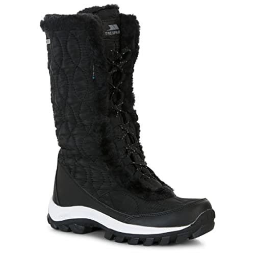 Image of Trespass Womens Snow Boots Waterproof with Fur Trim Winter Ski Coretta II