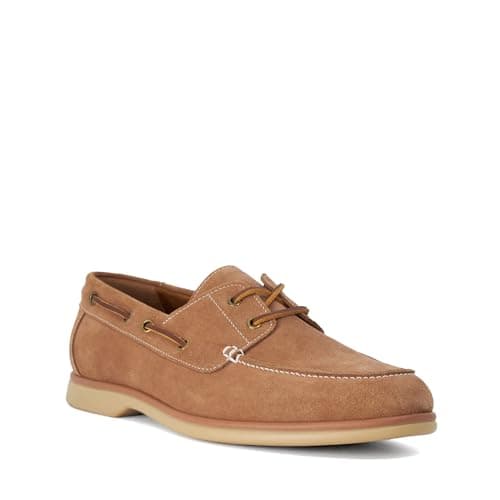 Image of Dune London Mens Buoy Suede Boat Shoes Size UK 9 Suede Camel