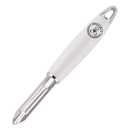 Image of Starchef Straight Peeler Slicer,Vegetable Fruit Peeler Slicer,Ergonomic Handle,White