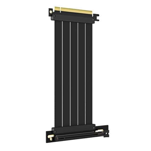 Image of GLOTRENDS 200mm PCIe 4.0 X16 Riser Cable for PCIe 4.0/3.0 GPUs, Such as GeForce RTX 40/30 Series and AMD Radeon RX7000/RX6000 Series, etc