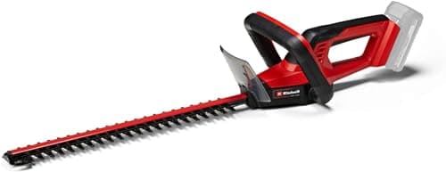 Image of Einhell Cordless Hedge Trimmer 18V Power X-Change, 40cm (16 Inch), Lightweight, Laser-Cut Diamond-Ground Steel Blades, incl. Quiver, Without Battery GC-CH 18/40 Li Solo
