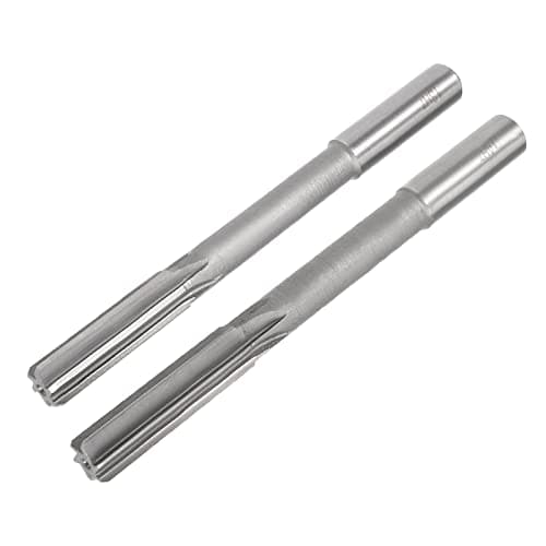 Image of sourcing map 13mm and 14mm Chucking Reamer Set, H7 HSS Lathe Machine Reamer 6 Straight Flutes, Round Shank Milling Cutting Tool, for Metal Non-Ferrous Metal Copper,2pcs