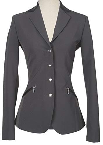 Image of Shires Aubrion Womens Oxford Show Jacket Kids Black 26