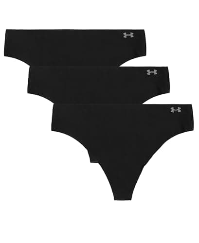 Image of Under Armour Women's Pure Stretch Thong 3 Pack, Black - Core, XS