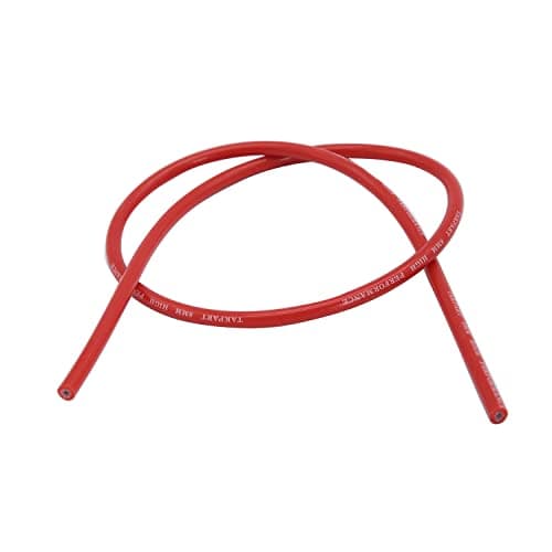 Image of 1 PC SHLPDFM Red Colour Spark Ignition Cable 8mm Silicone Carbon Core 1 Meter ignition coil Lead Wire