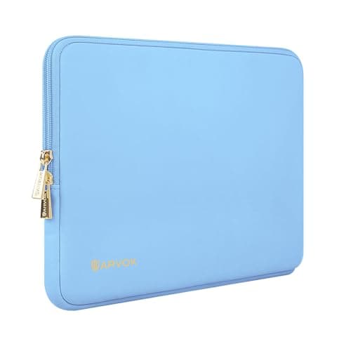 Image of ARVOK 13 13.3 inch Laptop Sleeve Case,Waterproof Laptop Notebook Cover for MacBook Air MacBook Pro 13 14 inch, Computer Carrying Bag for HP ThinkPad Dell Lenovo Asus Acer MSI, Blue