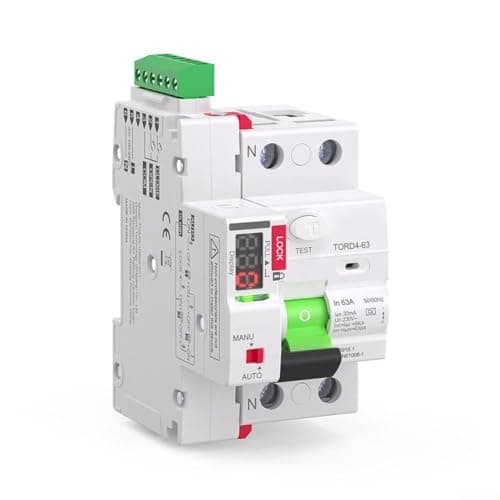 Image of Reliable 2P TypeA RCCB 30mA AC230V Leakage Circuit Breaker with Auto Recloser and LED Status Indicators (25A)