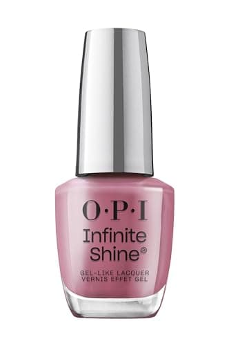Image of OPI Infinite Shine Nail Polish - Times Infinity - Gel Like & Long Lasting Plum Crème Nail Polish - with Pre-Cured Gel Technology & OPI Pro-Wide Brush (15ml)
