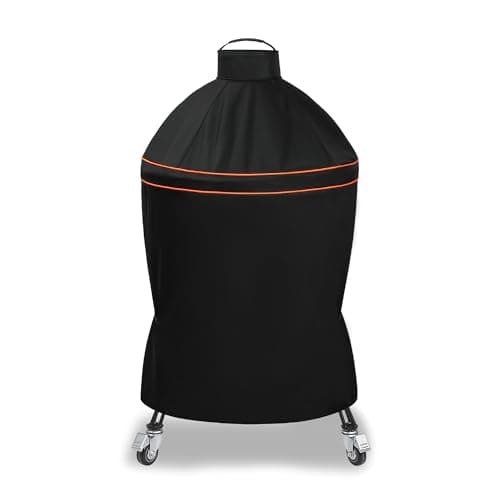 Image of Suphomeware Grill Cover for Kamado Joe Classic, Waterproof Heavy Duty Black Grill Cover