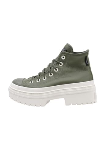 Image of Converse Chuck Taylor All Star Lugged Heel Platform Sneakers Women, green, 7 UK